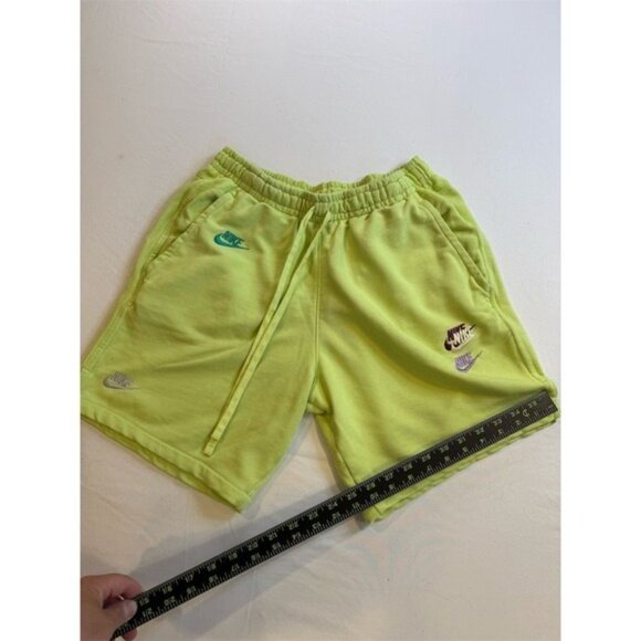 Nike Men's Lime Green Crewneck Sweatshirt & Shorts Set Size M RARE - Picture 12 of 16